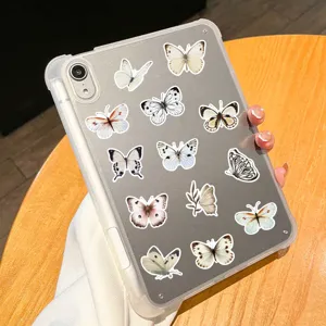 Waterproof aesthetic butterfly stickers set for laptop tablet case decoration 50pcs