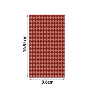 Red diamond pattern DIY phone case backing card and sticker material sheet for custom crafts.