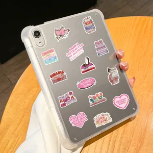 Pink bookish stickers aesthetic vinyl decal set for laptop tablet water bottle cute reading gifts
