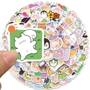 100pcs cute cartoon stickers pack waterproof aesthetic decals for laptop phone diary