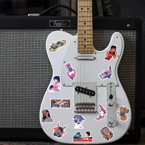 Y2K aesthetic vintage retro style girl graffiti stickers for luggage, laptop and guitar decoration.