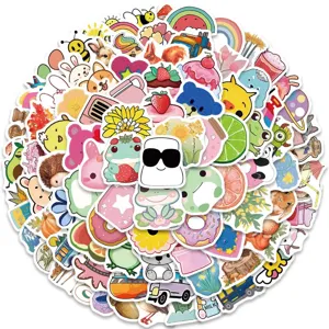 100pcs cartoon VSCO cute aesthetic stickers waterproof vinyl decal for laptop phone case