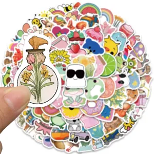 100pcs cute cartoon VSCO stickers pack waterproof aesthetic decals for laptop phone diary
