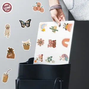 Boho aesthetic waterproof vinyl stickers pack for laptop, luggage, and guitar decor.