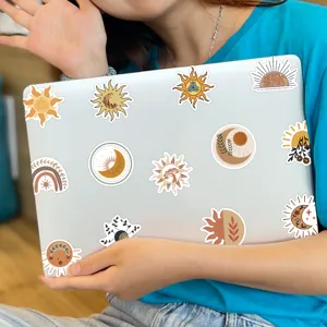 Bohemian aesthetic laptop stickers waterproof vinyl decals for luggage decoration