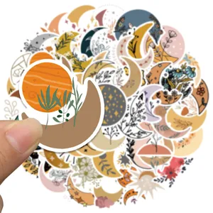 50pcs boho art stickers waterproof vinyl decals for laptop luggage guitar decor pack