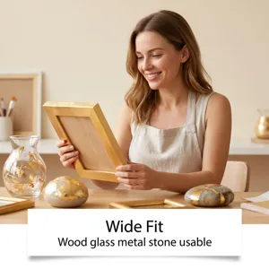 Kit de colle pour feuille d or cadre en bois decor interieur bricolage artisanal