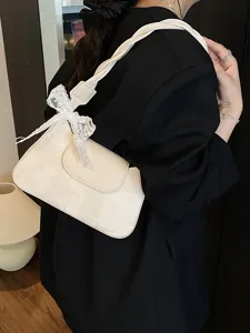 Sac sous bras blanc sac a epaule elegante pour femme sac a main tendance mode chic