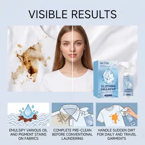 Spray detachant vetements 120ml nettoyeur puissant dhuile et de pigments pour linge.