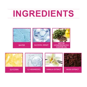 Detailed ingredient breakdown showing natural extracts and safe formula components for daily use.
