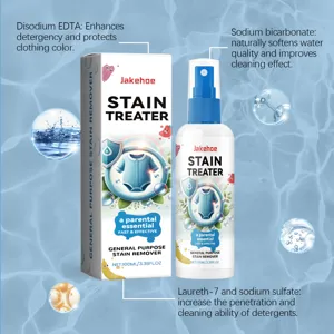 Jakehoe spray smacchiatore per vestiti da neonato 100ml, detergente potente per tessuti.