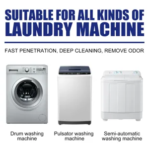 Compatible avec les lave-linge à tambour, pulsateur et semi-automatiques pour un nettoyage.