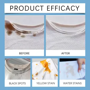 Smacchiatore efficace per vestiti da bambino dettaglio pulizia di macchie difficili.