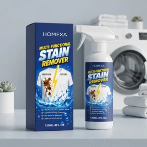 Multipurpose Fabric Stain Remover Spray For Clothes Gentle Cleaning Formula Portable Liquid Cleaner For Home