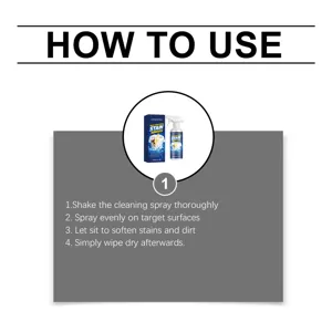 HOMEXA multi-functional stain remover spray for clothes and fabric deep cleaning 120ml