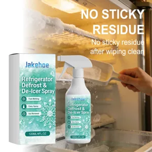 Jakehoe spray sbrinatore per frigorifero 120ml detergente sciogli ghiaccio per cucina.