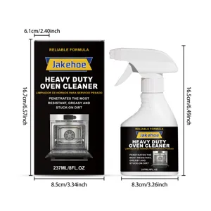 Set de spray nettoyant pour four robuste Jakehoe avec dimensions précises pour la cuisine.