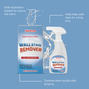 Jakehoe spray anti-taches mural 237ml, formule douce pour un nettoyage rapide des murs.