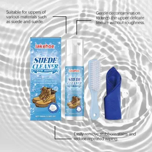 Set de mousse nettoyante pour daim chaussures bottes cuir nettoyage en profondeur 100ml