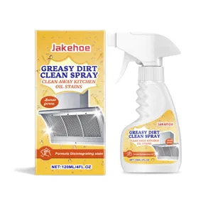 Spray nettoyant pour graisse de cuisine 120ml éliminateur de taches d'huile pour le nettoyage.