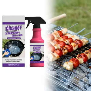 Nettoyant pour Grille de Barbecue Dégraissant Puissant Spray de Nettoyage pour Poêle de Barbecue Fournitures de Cuisine