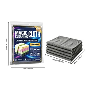 Multifunctionele microvezel schoonmaakdoek zachte absorberende doek voor keuken en auto 5st