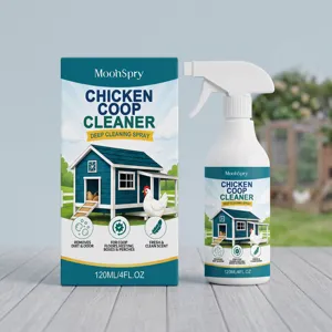 MoonSpry 120ml chicken coop cleaner spray for deep cleaning floors nest boxes and perches
