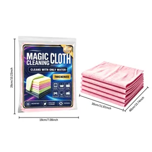 Set van microvezel reinigingsdoekjes, absorberende en herbruikbare vaatdoekjes voor in keuken.
