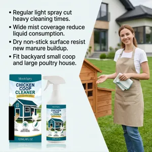 MOONSPRY chicken coop cleaner spray 120ml, removes manure buildup and odors for poultry houses.