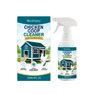 MoonSpry chicken coop cleaner spray 120ml, deep cleaning and odor removal for coops.