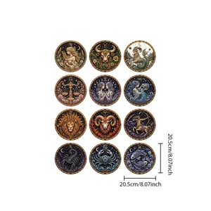 Σετ 12 Ζωδιακών Αστερισμών Pearl Art Set DIY Ζωγραφική Διαμαντιών Μωσαϊκό Διακόσμηση