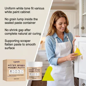 vyreth stucco per legno a base acqua 100g bianco fessure mobile riparazione pasta raschietto