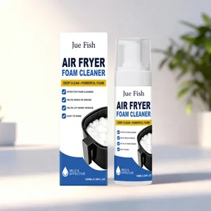 Détail de la bouteille de spray nettoyant pour friteuse, flacon de 100 ml avec boîte d'emballage.