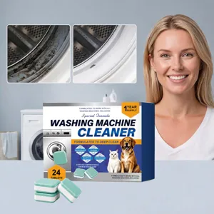 Detergente per Lavatrice Compresse Effervescenti Pulizia Profonda Decalcificazione Deodorazione Pulitore per Cestello Forniture Domestiche