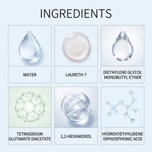 Diamond painting sealant formula ingredients detail chart showing safe components.