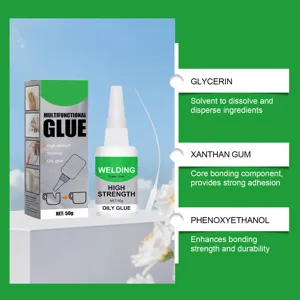 Colle forte huileuse multifonctionnelle 50g pour reparation de metal plastique