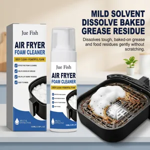 Détail du nettoyant mousse pour friteuse avec mousse dissolvante de graisse efficace.