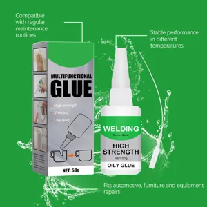 Colle huileuse multifonctionnelle pour reparation solide, adapte aux metaux et plastiques.