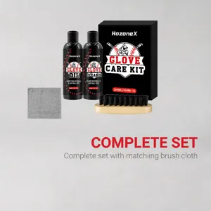 HozoneX Kit Professionnel de Soin pour Gant de Baseball avec Huile Brosse Chiffon