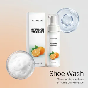 HOMEXA πολυκαθαριστικό αφρού 150ml μπουκάλι με άρωμα πορτοκαλιού για λευκά sneakers.