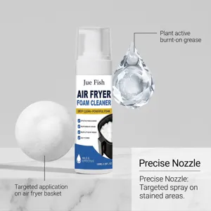 Jue Fish Nettoyant Mousse pour Friteuse à Air 100ml dégraissant puissant pour cuisine.
