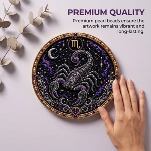 Χειροποίητο DIY σετ τέχνης μαργαριταριών αστερισμού με εξαιρετικό σχέδιο σκορπιού.