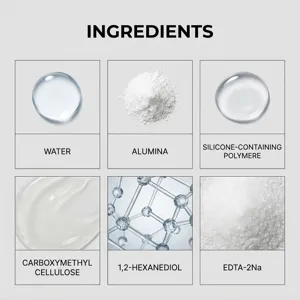 Infografica dettagliata degli ingredienti delpolish per metalli con componenti chiave.