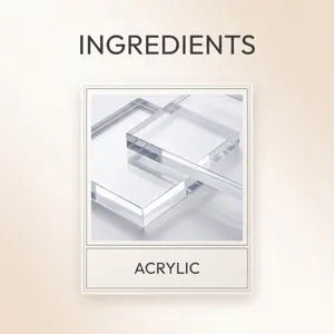 Transparent acrylic sheet detail shot, clear plastic display plate showcase material close up
