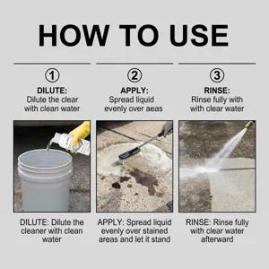 Outdoor heavy duty degreaser cleaner for hard surfaces driveway oil stain remover 500ml