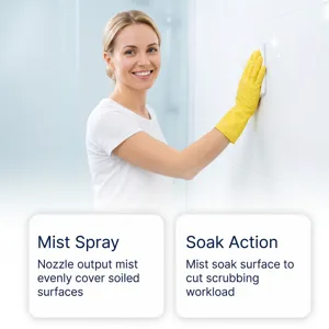 Nettoyant anti moisissure mur spray bouteille vue detaillee pour cuisine salle de bain