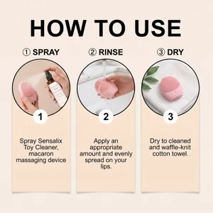 Spray nettoyant pour jouets pour adultes, formule douce pour éliminer les taches et l'hygiène.