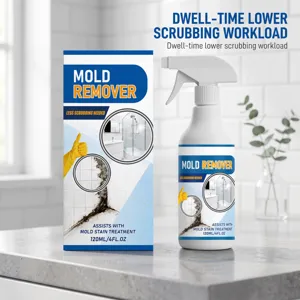Spray anti-moisissure efficace pour joints de carrelage et murs de salle de bain, 120ml.