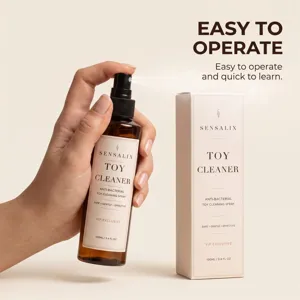 Spray nettoyant pour jouets intimes, formule douce pour l'entretien et le nettoyage.