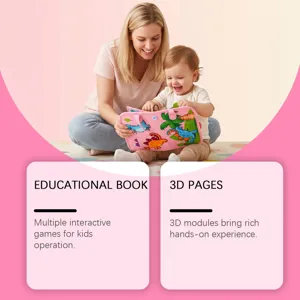Libro sensorial de tela para ninos con diseno de dinosaurio 3d para educacion temprana